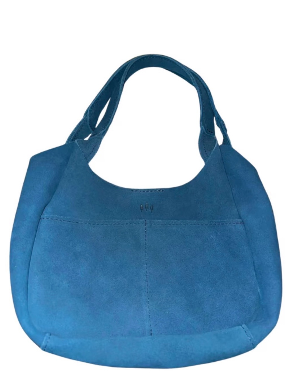 EUC Portland Leather Goods Medium Madison Shoulder Bag in Mariner Blue